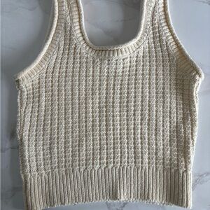 Madewell Ivory Knit Tank